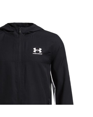 Under Armour B Rival Wvn Jacket Παιδική Ζακέτα Μαύρη