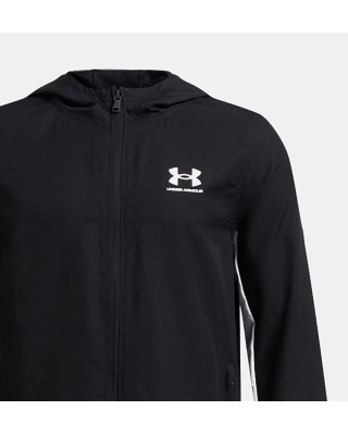 Under Armour B Rival Wvn Jacket Παιδική Ζακέτα Μαύρη