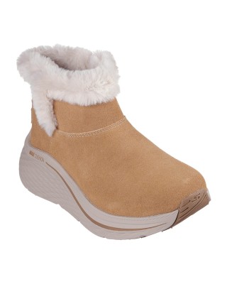 Skechers Max Cushion 2.0 Boot-Cozy Bliss Γυναικείο Μποτάκι Καφέ