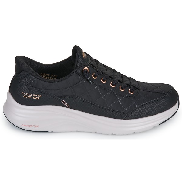 Skechers Slip Ins Contour Foam Golden Hour Μαυρο Γυναικεία Παπούτσια