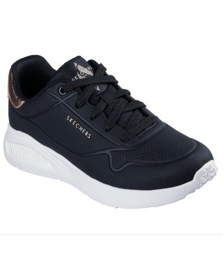 Skechers Uno Lite Shimmer Along Γυναικείo Παπούτσι Μαύρο
