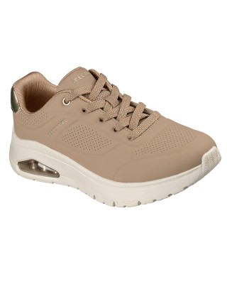 Skechers Uno Flex Echo Air Γυναικείο Παπούτσι Μπεζ