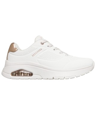 Skechers Uno Flex Echo Air Γυναικείο Παπούτσι Λευκό