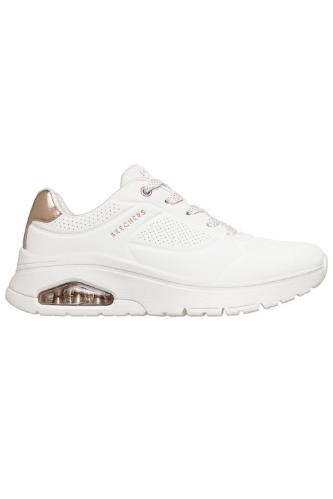 Skechers Uno Flex Echo Air Γυναικείο Παπούτσι Λευκό