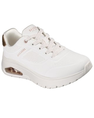 Skechers Uno Flex Echo Air Γυναικείο Παπούτσι Λευκό