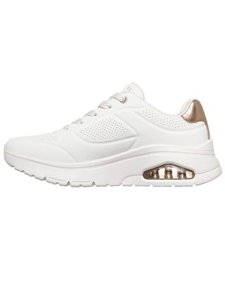 Skechers Uno Flex Echo Air Γυναικείο Παπούτσι Λευκό