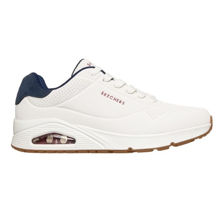 Skechers Suited On Air Uno Ανδρικό Παπούτσι Λευκό