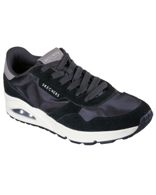 Skechers Uno Vintage Dayz Ανδρικό Παπούτσι Μαύρο Χαμηλό Προφίλ