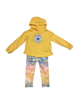 Converse Hoodie & Printed Legging Set Βρεφικό Σετ Φόρμας Σετ Φόρμας