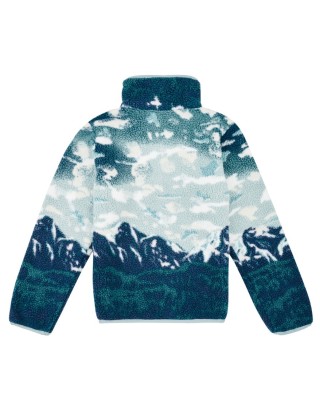 Columbia Helvetia™ II Printed Half Snap Fleece Blue Παιδική Μπλούζα