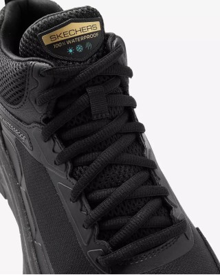 Skechers D'lux Walker Grailo Waterproof Μαύρο Ανδρικό Μποτάκι