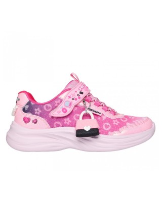 Skechers Pretty Purses Power Jams Παιδικό Παπούτσι Φουξ