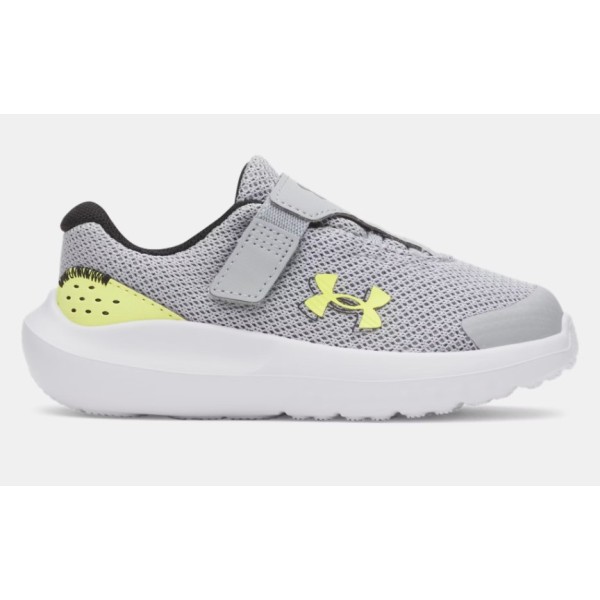 Under Armour Binf Surge 4 Ac B Βρεφικό Παπούτσι Γκρι