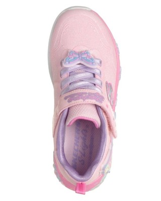 Skechers Lighted Butterfly Bliss Παιδικό Παπούτσι Με Φωτάκια Ροζ
