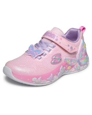 Skechers Lighted Butterfly Bliss Παιδικό Παπούτσι Με Φωτάκια Ροζ