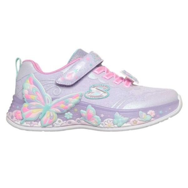 Skechers Lighted Butterfly Bliss Παιδικό Παπούτσι Με Φωτάκια Μωβ