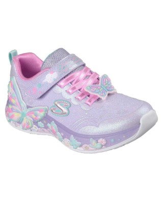 Skechers Lighted Butterfly Bliss Παιδικό Παπούτσι Με Φωτάκια Μωβ