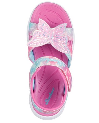Skechers Butterfly Brites Παιδικά Πέδιλα Με Φωτάκια Ροζ Skechers Butterfly Brites Παιδικά Πέδιλα Με Φωτάκια Ροζ