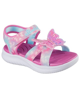 Skechers Butterfly Brites Παιδικά Πέδιλα Με Φωτάκια Ροζ Skechers Butterfly Brites Παιδικά Πέδιλα Με Φωτάκια Ροζ