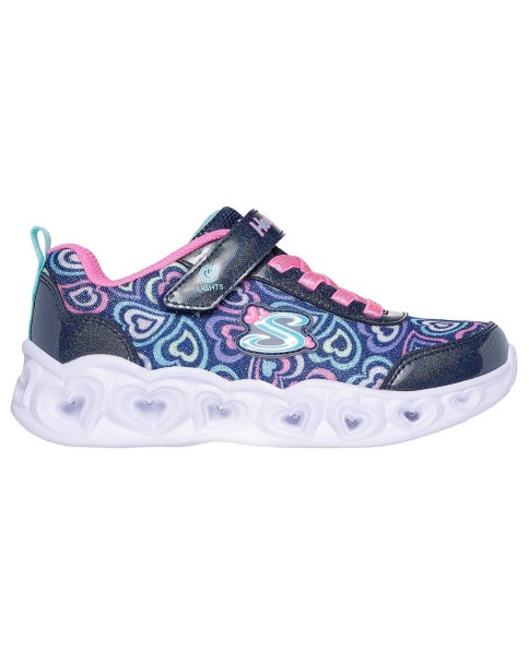 Skechers Lighted Hearts Boogie Love Μπλε Παιδικό Παπούτσι Με Φωτάκια