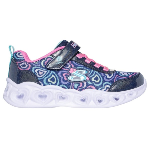 Skechers Lighted Hearts Boogie Love Μπλε Παιδικό Παπούτσι Με Φωτάκια