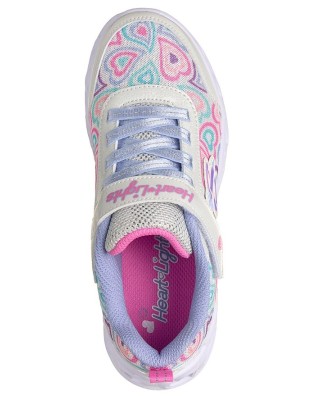 Skechers Lighted Hearts Boogie Love Λευκό Παιδικό Παπούτσι Με Φωτάκια