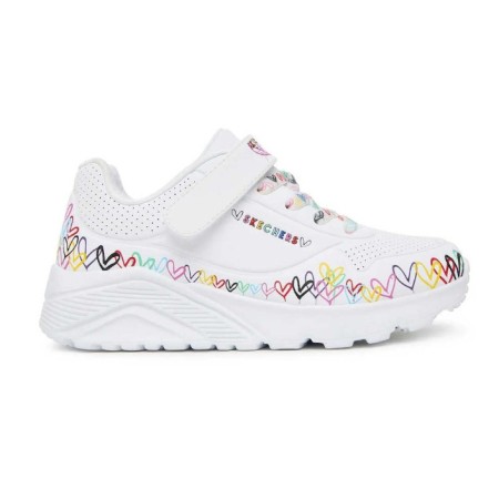 Skechers Heart Craze Uno Lite Παιδικό Παπούτσι Λευκό