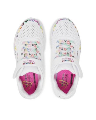 Skechers Heart Craze Uno Lite Παιδικό Παπούτσι Λευκό