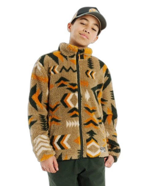 Protest Malton JR Full Zip Top Kale Green Παιδική Ζακέτα Fleece