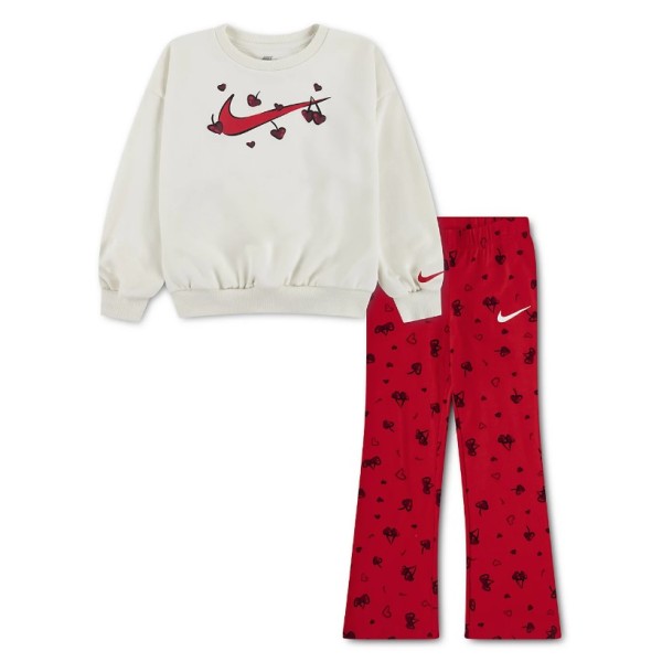 Nike Nkg Crew Legging Set Παιδικό Σετ Φόρμας Εκρού