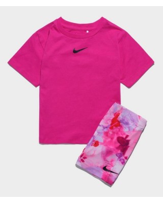 Nike Ks-Knit Short Set Παιδικό Καλοκαιρινό Σετ Ροζ