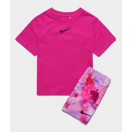 Nike Ks-Knit Short Set Παιδικό Καλοκαιρινό Σετ Ροζ