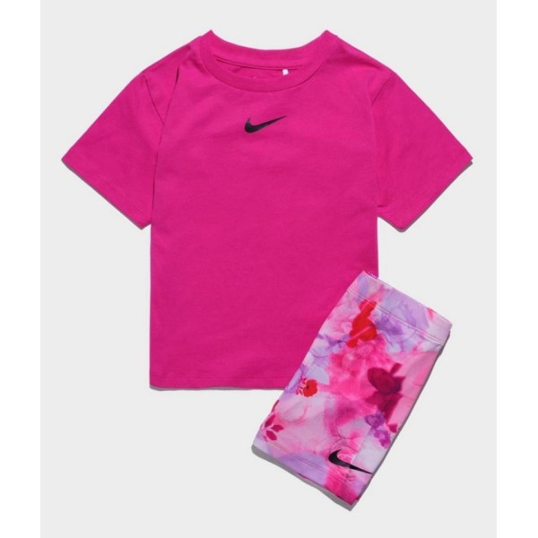 Nike Ks-Knit Short Set Παιδικό Καλοκαιρινό Σετ Ροζ