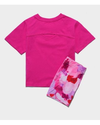 Nike Ks-Knit Short Set Παιδικό Καλοκαιρινό Σετ Ροζ