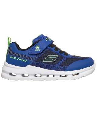 Skechers Glide Step Lights Παιδικό Παπούτσι Με Φωτάκια Μπλε