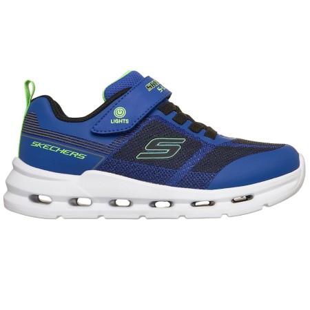 Skechers Glide Step Lights Παιδικό Παπούτσι Με Φωτάκια Μπλε