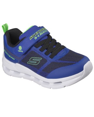 Skechers Glide Step Lights Παιδικό Παπούτσι Με Φωτάκια Μπλε