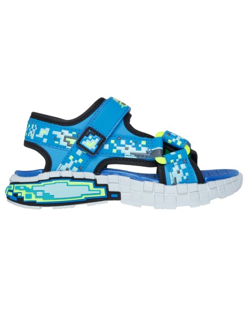 Skechers Mega Splash Cubik Detail Μπλε Παιδικά Πέδιλα Skechers Mega Splash Cubik Detail Μπλε Παιδικά Πέδιλα