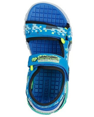 Skechers Mega Splash Cubik Detail Μπλε Παιδικά Πέδιλα Skechers Mega Splash Cubik Detail Μπλε Παιδικά Πέδιλα