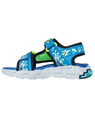Skechers Mega Splash Cubik Detail Μπλε Παιδικά Πέδιλα Skechers Mega Splash Cubik Detail Μπλε Παιδικά Πέδιλα