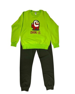 Prod Among Us Παιδικό Σετ Φόρμας Πράσινο