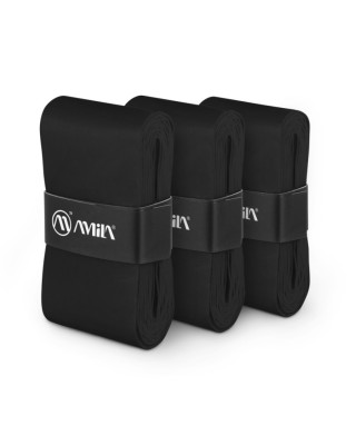 Amila Ταινία Λαβής Ρακετών Overgrip Μαύρο 3 Τεμ