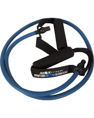 Amila Λάστιχο Gymtube Λαβή Σφουγγάρι 140Cm Heavy Μπλε
