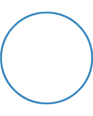 Amila Χούλα-Χουπ 70cm - Φ19mm - 230g Μπλε