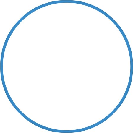 Amila Χούλα-Χουπ 70cm - Φ19mm - 230g Μπλε