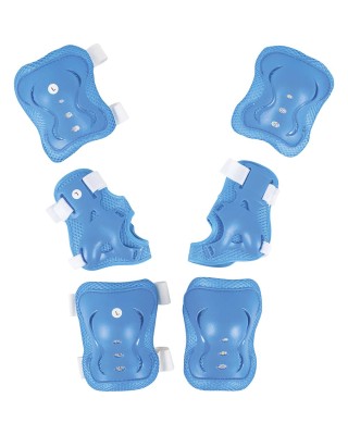 Amila Παιδικό Σετ Προστατευτικών για Rollers Μπλε Medium