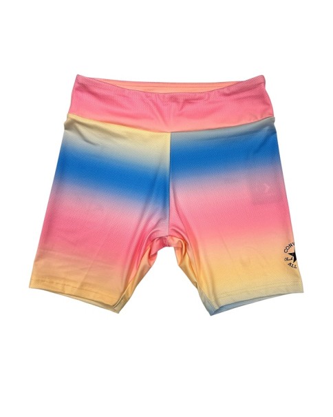 Converse Printed High Rise Bike Short Παιδικό Κολάν Κίτρινο