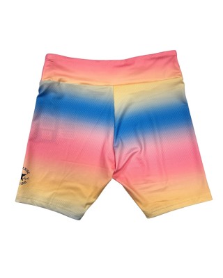 Converse Printed High Rise Bike Short Παιδικό Κολάν Κίτρινο