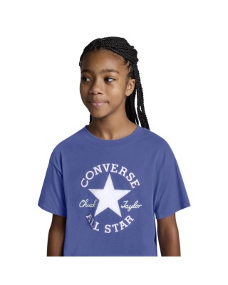 Converse Boxy Crop Tee Παιδικά T-Shirt Μωβ Converse Boxy Crop Tee Παιδικά T-Shirt Μωβ