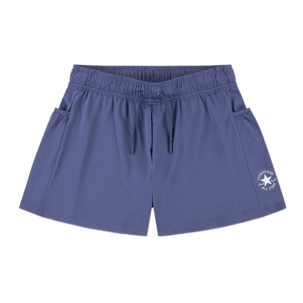 Converse Cnvg Drapey Side Pocket Short Παιδική Βερμούδα Μωβ